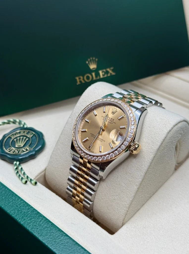 RLX Datejust m278383-0013/0014 31mm Champagne Dial Oyster Bracelet