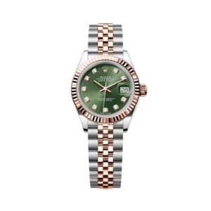 RLX Lady-Datejust 31mm 279171 Green Diamond Oyster Stainless Steel and Rose Gold