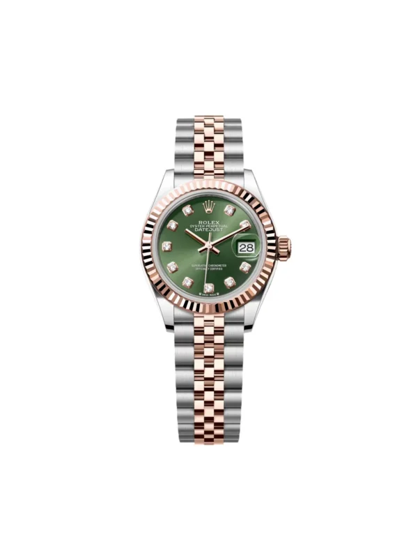RLX Lady-Datejust 31mm 279171 Green Diamond Oyster Stainless Steel and Rose Gold