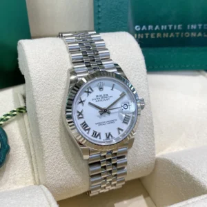 RLX Datejust m278274-0009/0010 White 31mm Dial Oyster Watch