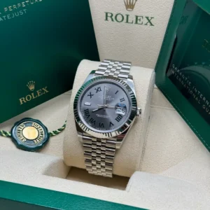 RLX Datejust 41mm 126334 Slate Roman Jubilee Stainless Steel Mens Watch