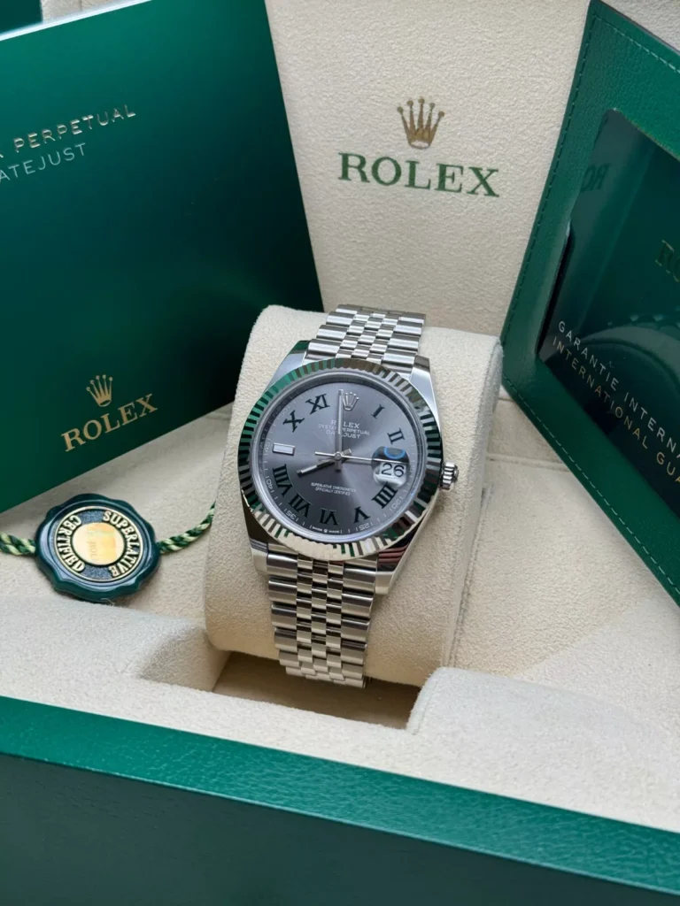 RLX Datejust 41mm 126334 Slate Roman Jubilee Stainless Steel Mens Watch