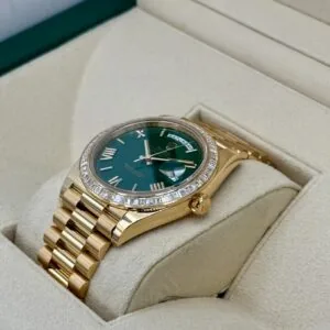 RLX Day-Date 40mm 228398TBR-0039 Green Dial President Watch