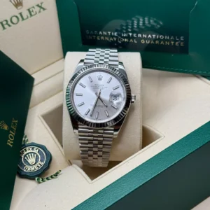 RLX Datejust 41mm 126334 Silver Index Jubilee Stainless Steel Mens Watch