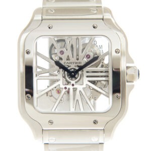 Cartier Santos Large Model Skeleton Watch WHSA0015 - United Luxury