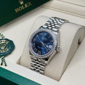 RLX Datejust m278384RBR-0037/0038 Bright Blue 31mm Dial Oyster Watch