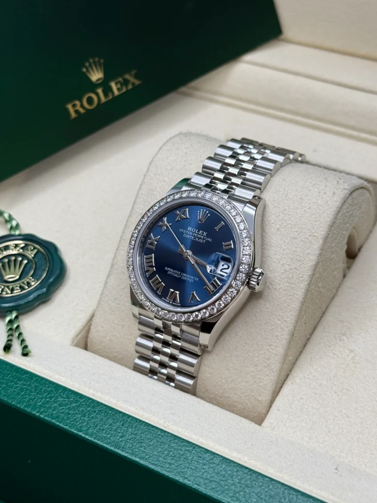 RLX Datejust m278384RBR-0037/0038 Bright Blue 31mm Dial Oyster Watch