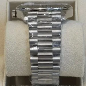 RLX Day-Date "President" 40mm Platinum Meteorite Diamond Baguette Dial - 228236