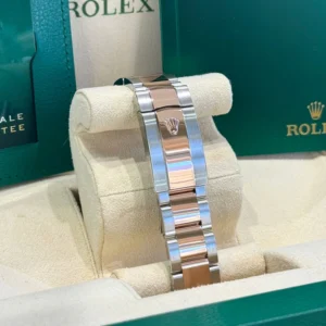 RLX Datejust 41mm 126301 Chocolate Index Oyster Steel and Everose Gold Watch