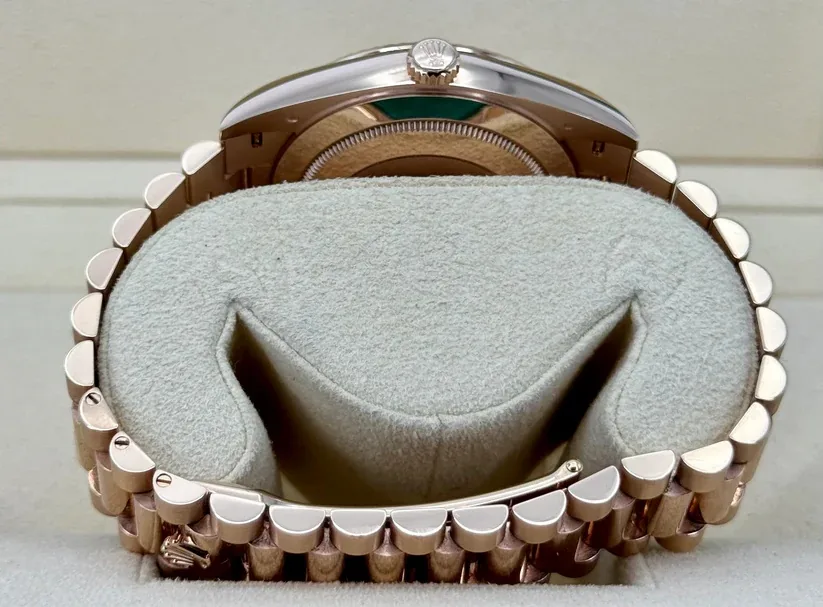 RLX Day-Date "President" 40mm Everose Gold Slate Roman Ombre "Smoke" Dial - 228235