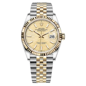 RLX Datejust 36mm 126233 Golden Fluted Motif 36mm Dial Oyster Bracelet