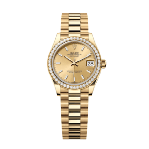 RLX Datejust m278288RBR-0022 Champagne 31mm Dial President Bracelet Watch