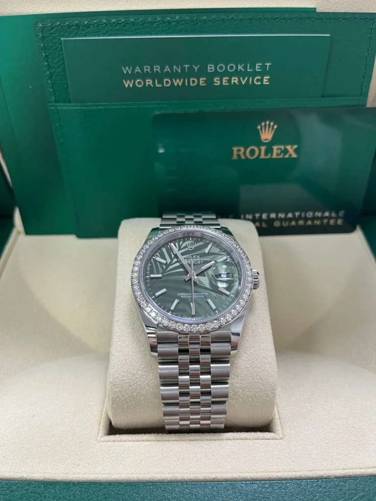 RLX Datejust 36mm 126284 Olive Green Dial Jubilee Bracelet