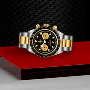 TUDOR Black Bay S&G 41mm Black/Gold Dial Men's Chronograph Bracelet Watch M79363N-0001