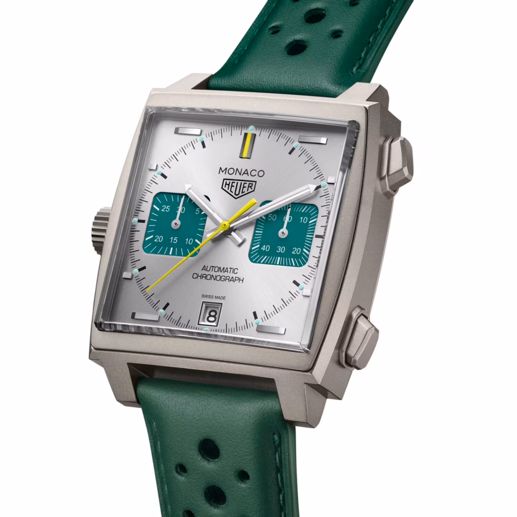 TAG Heuer Monaco Chronograph Racing Green 39mm Mens Watch CAW218E.FC6565