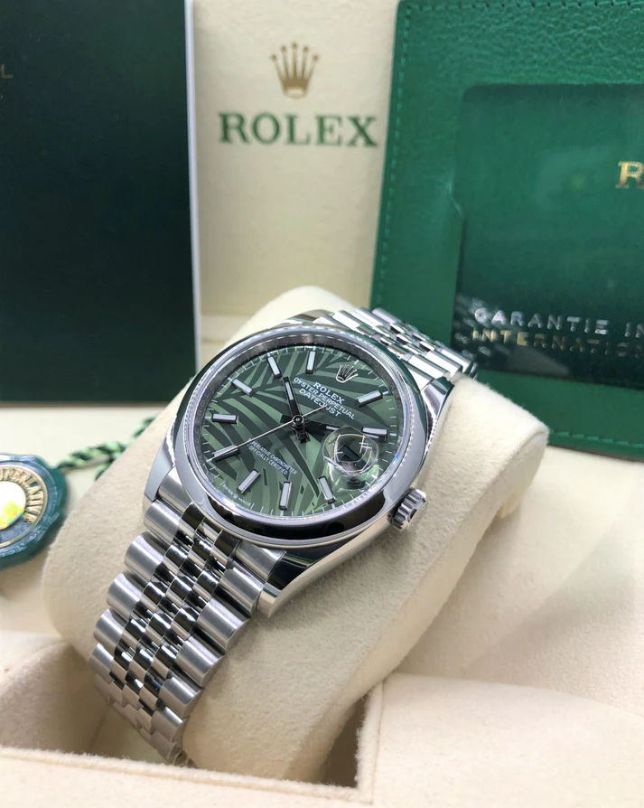 RLX Datejust 36mm 126200 Green Dial Watch