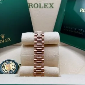 RLX Lady-Datejust 31mm 279175 Chocolate Diamond-Set Dial President Everose Gold