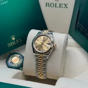 RLX Lady-Datejust 31mm 279173 Champagne Index Dial Oyster Bracelet