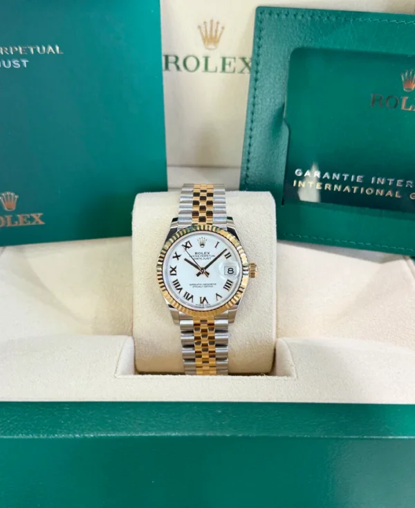 RLX Datejust m278273-0001/0002 31mm White Dial Stainless Steel and Yellow Gold Oyster Watch