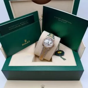 RLX Lady-Datejust 31mm 279383RBR Mother-of-Pearl Dial Yellow Rolesor Oyster Bracelet