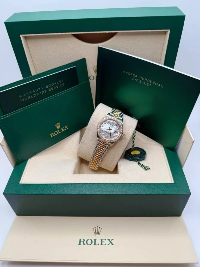 RLX Lady-Datejust 31mm 279383RBR Mother-of-Pearl Dial Yellow Rolesor Oyster Bracelet