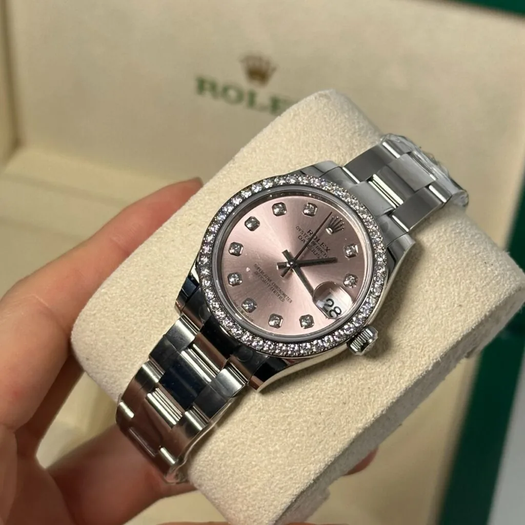 RLX Datejust m278384RBR-0035/0036 Pink 31mm Dial Oyster Watch