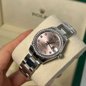 RLX Datejust m278384RBR-0035/0036 Pink 31mm Dial Oyster Watch