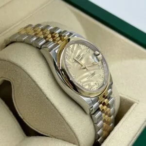 RLX Datejust 36mm 126203 Golden Fluted Dial Domed Bezel Oyster Bracelet