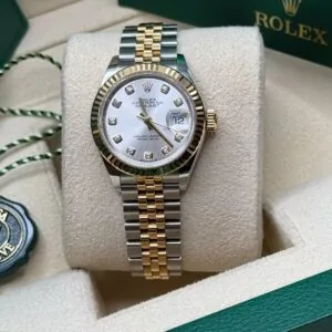 RLX Lady-Datejust 31mm 279173 Silver Diamond Dial Oyster Bracelet