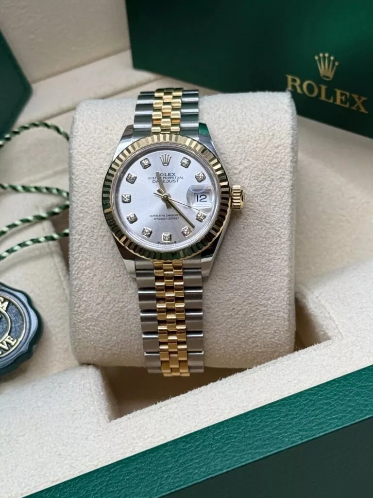 RLX Lady-Datejust 31mm 279173 Silver Diamond Dial Oyster Bracelet