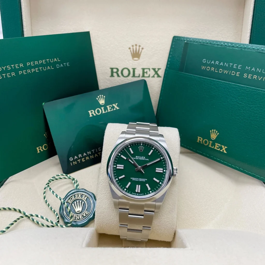 RLX Oyster Perpetual 36mm 126000-0005 Green Dial Oyster Stainless Steel Bracelet