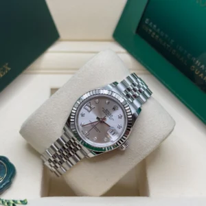 RLX Lady-Datejust 31mm 279174 Silver Diamond Dial Oyster Bracelet