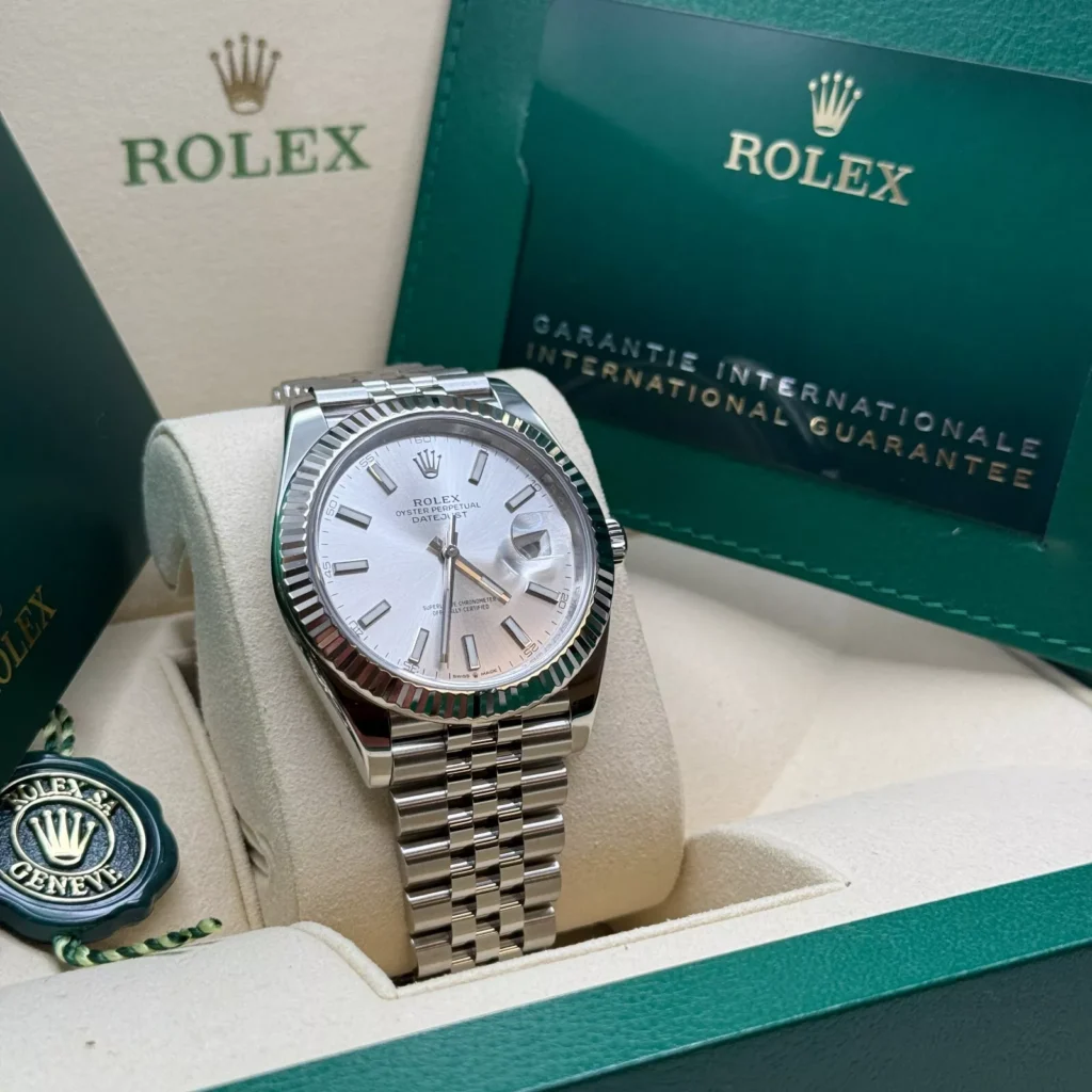 RLX Datejust 41mm 126334 Silver Index Jubilee Stainless Steel Mens Watch