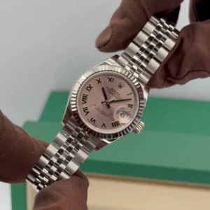 RLX Lady-Datejust 31mm 279174 Pink Roman Dial Oyster Bracelet