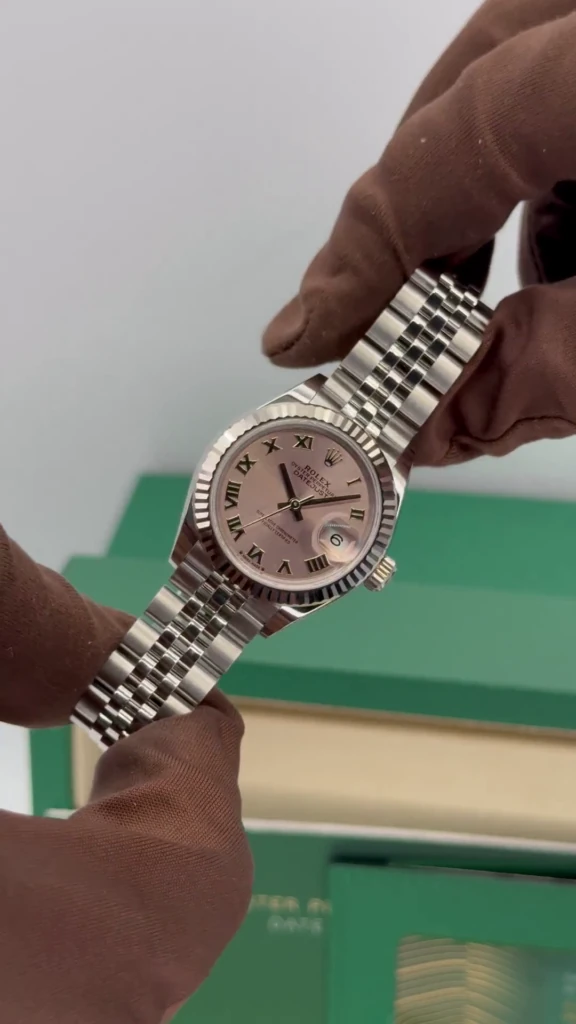 RLX Lady-Datejust 31mm 279174 Pink Roman Dial Oyster Bracelet