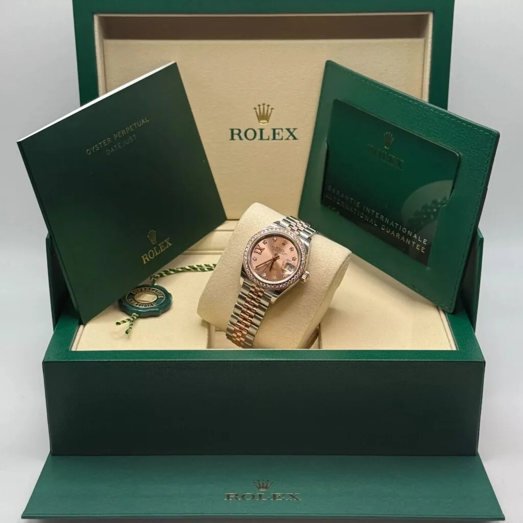 RLX Lady-Datejust 31mm 279381RBR Rose Diamond Dial Oyster Bracelet