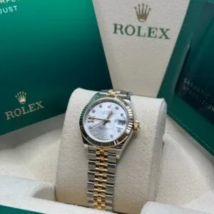 RLX Lady-Datejust 31mm 279173 Silver Diamond Dial Oyster Bracelet