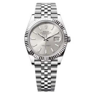 RLX Datejust 41mm 126334 Silver Index Jubilee Stainless Steel Mens Watch