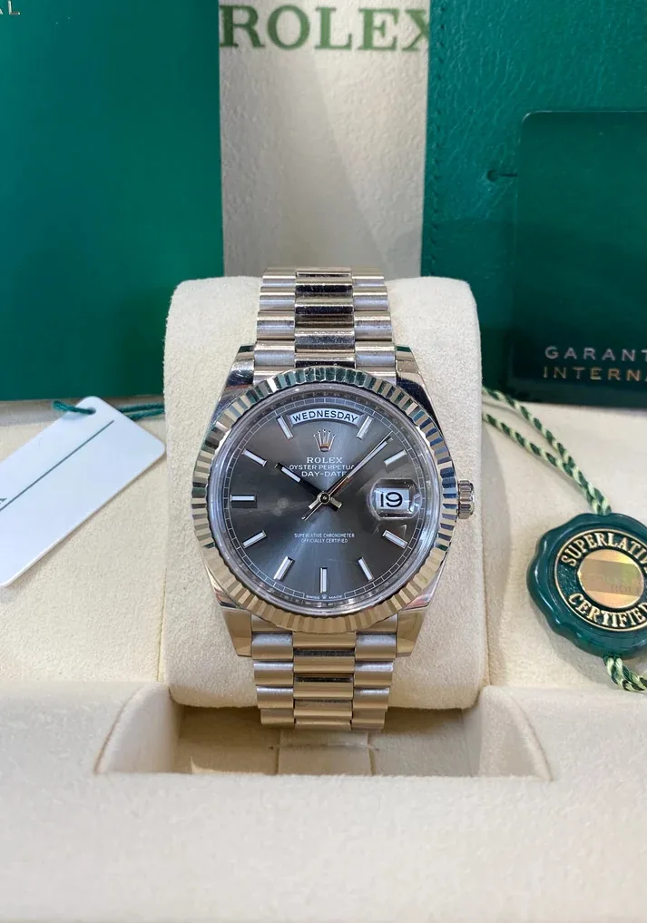 RLX Day-Date 40mm Slate Diamonds Dial 228236-0013
