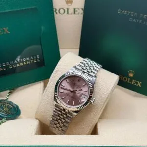 RLX Datejust m278274-0013/0014 Pink Dial 31mm Fluted Bezel Oyster Bracelet