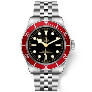TUDOR Black Bay 41mm Black Dial & Red Bezel Five-Link Bracelet Watch M7941A1A0RU-0003