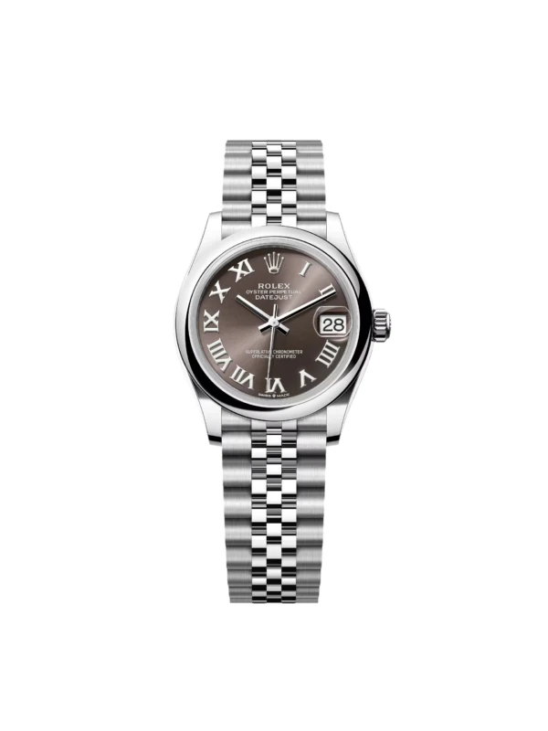 RLX Datejust m278240-0015/0016 31mm Dark Grey Roman Domed Bezel Oyster Oystersteel