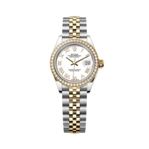 RLX Lady-Datejust 31mm 279383RBR White Roman Dial Yellow Rolesor Oyster Bracelet