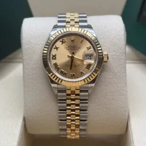 RLX Lady-Datejust 31mm 279173 Champagne Roman Dial Oyster Bracelet