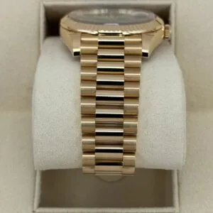 RLX Day-Date "President" 40mm Yellow Gold Green Roman "Money" Dial - 228238