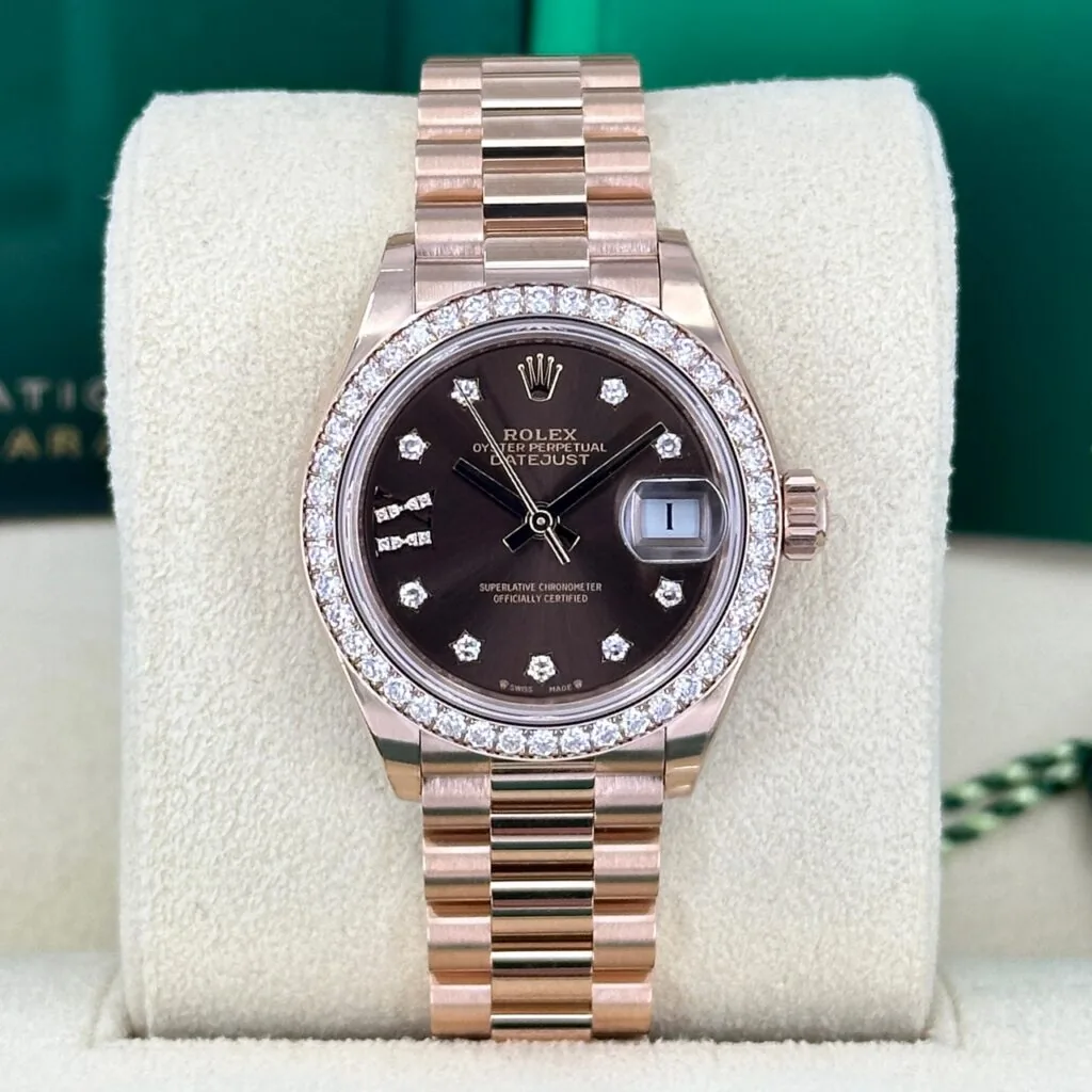 RLX Lady-Datejust 31mm 279135RBR Chocolate Diamond Dial Jubilee Bracelet