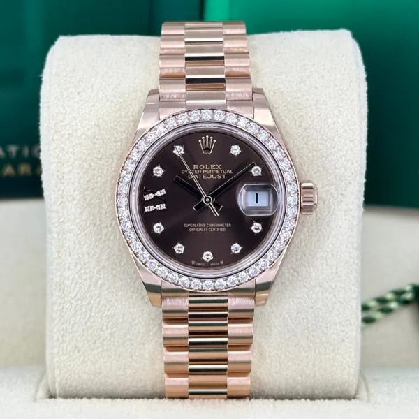RLX Lady-Datejust 31mm 279135RBR Chocolate Diamond Dial Jubilee Bracelet