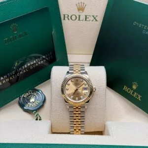 RLX Lady-Datejust 31mm 279173 Champagne Diamond Dial Oyster Bracelet