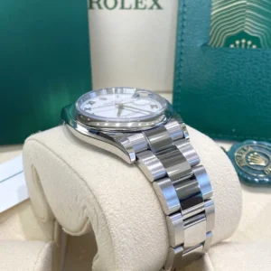 RLX Datejust 36mm 126200 Stainless Steel White Roman Dial Oyster
