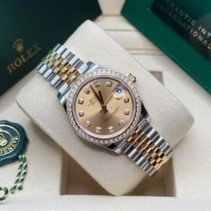RLX Datejust m278383-0025/0026 31mm Champagne Dial Oyster Bracelet